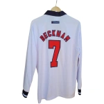 Camiseta Inglaterra 1998 David Beckham, manga larga - Imagen 2