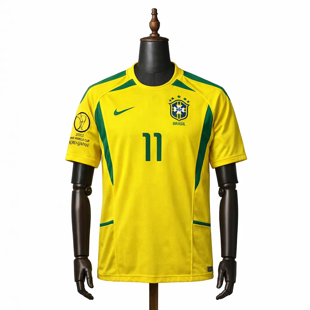 Camiseta seleccion de brasil ronaldinho 2002 Camiseta seleccion brasil Ronaldinho 2002 - Imagen 1